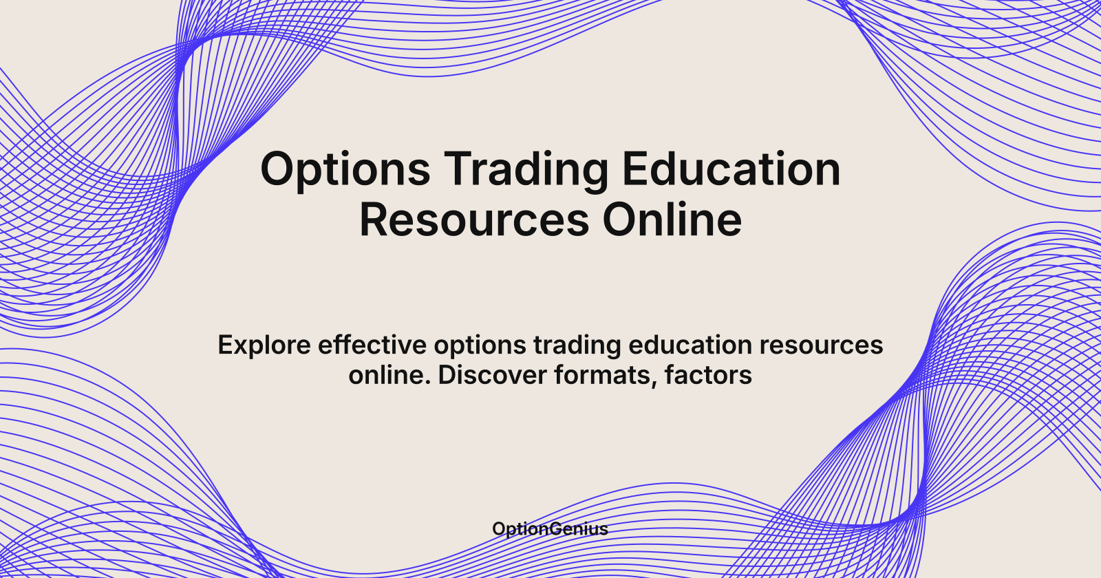 Options Trading Education Resources Online