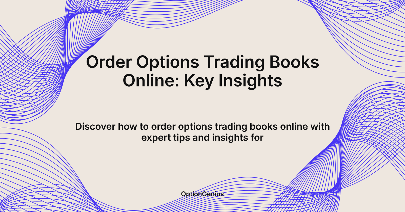Order Options Trading Books Online: Key Insights
