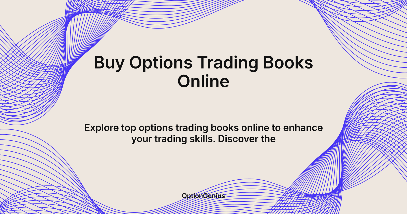 Buy Options Trading Books Online