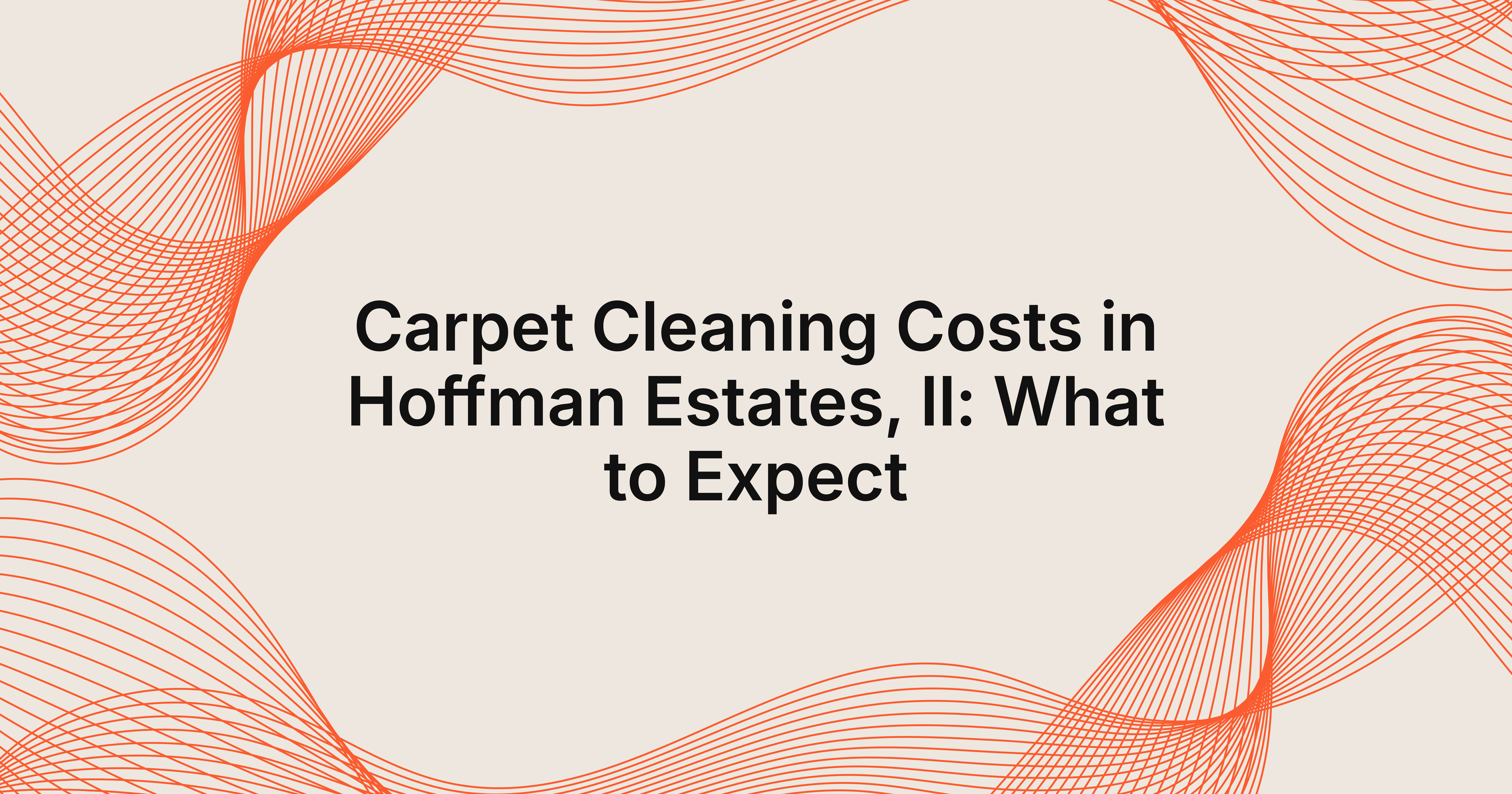 how much does carpet cleaning cost in Hoffman Estates, IL?