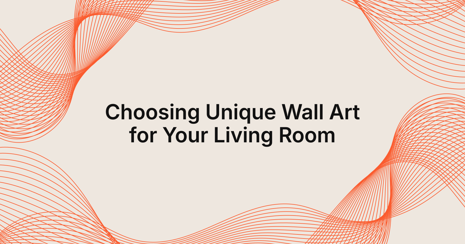 unique wall art for living room