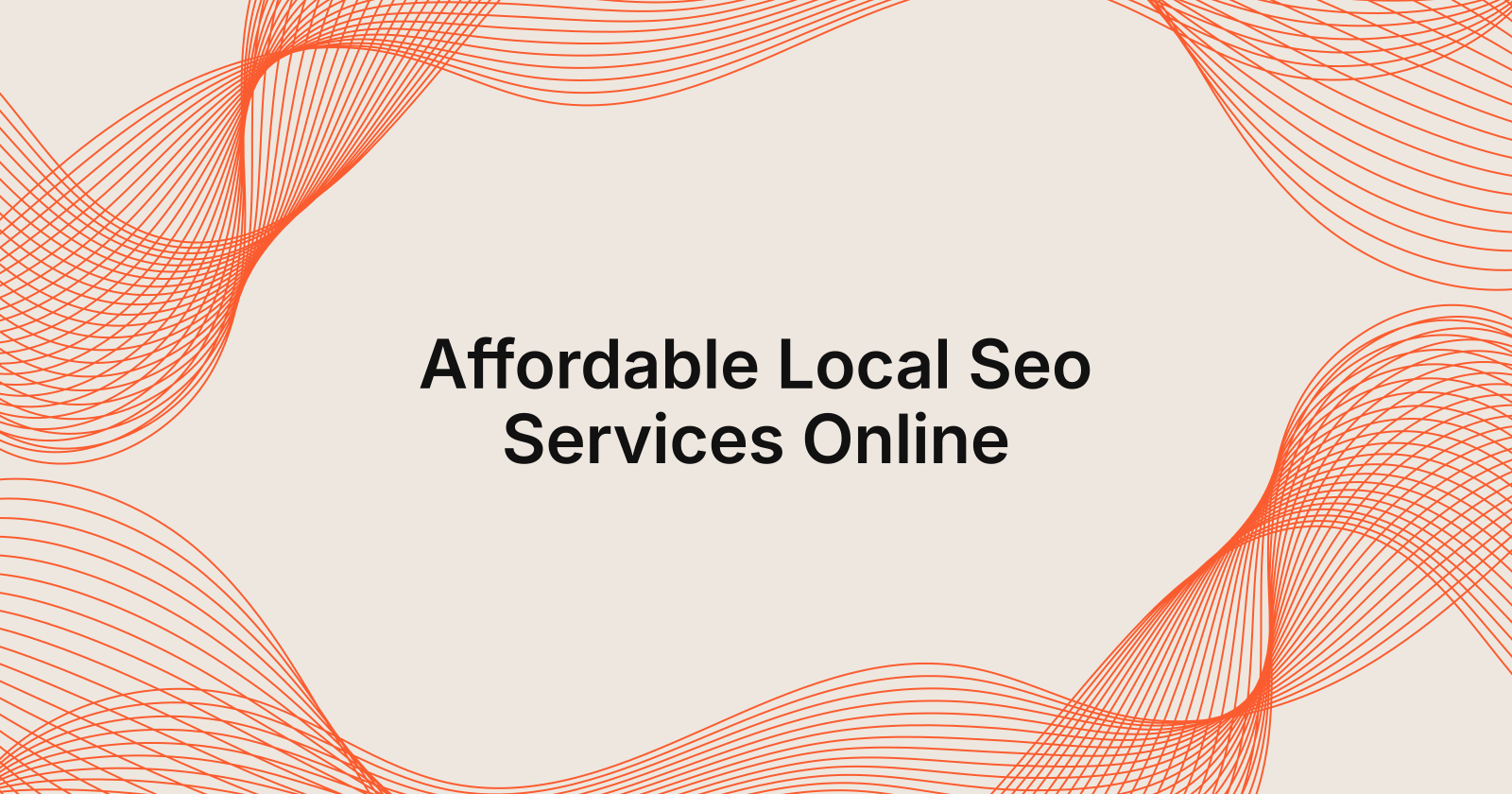 Affordable Local Seo Services Online