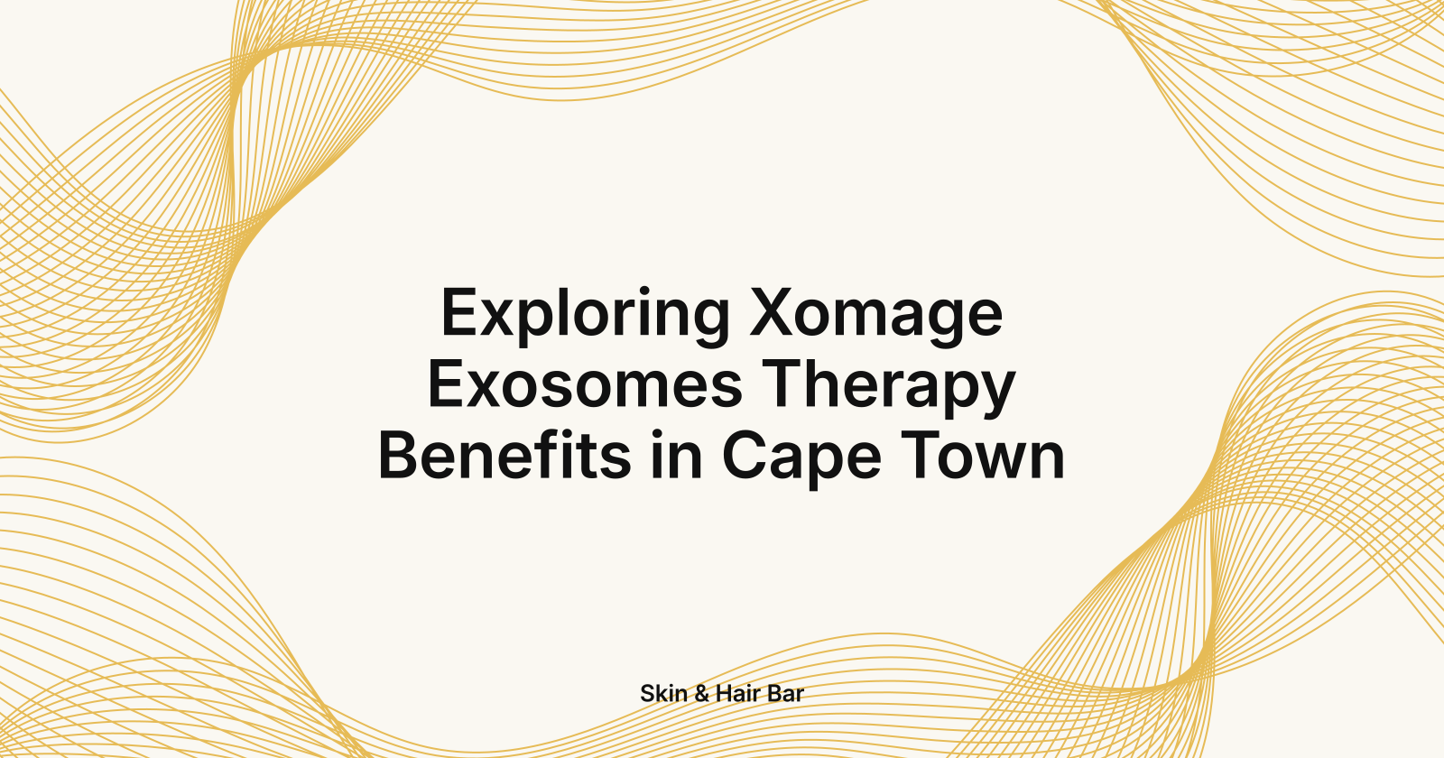 Exploring Xomage Exosomes Therapy Benefits in Cape Town