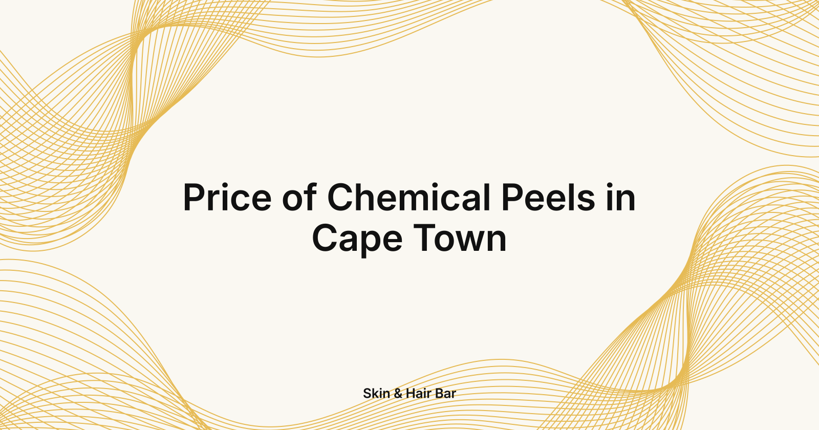 Price of Chemical Peels in Cape Town