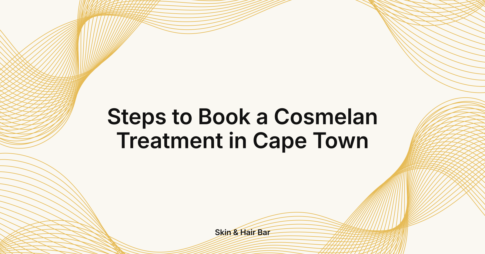 Steps to Book a Cosmelan Treatment in Cape Town