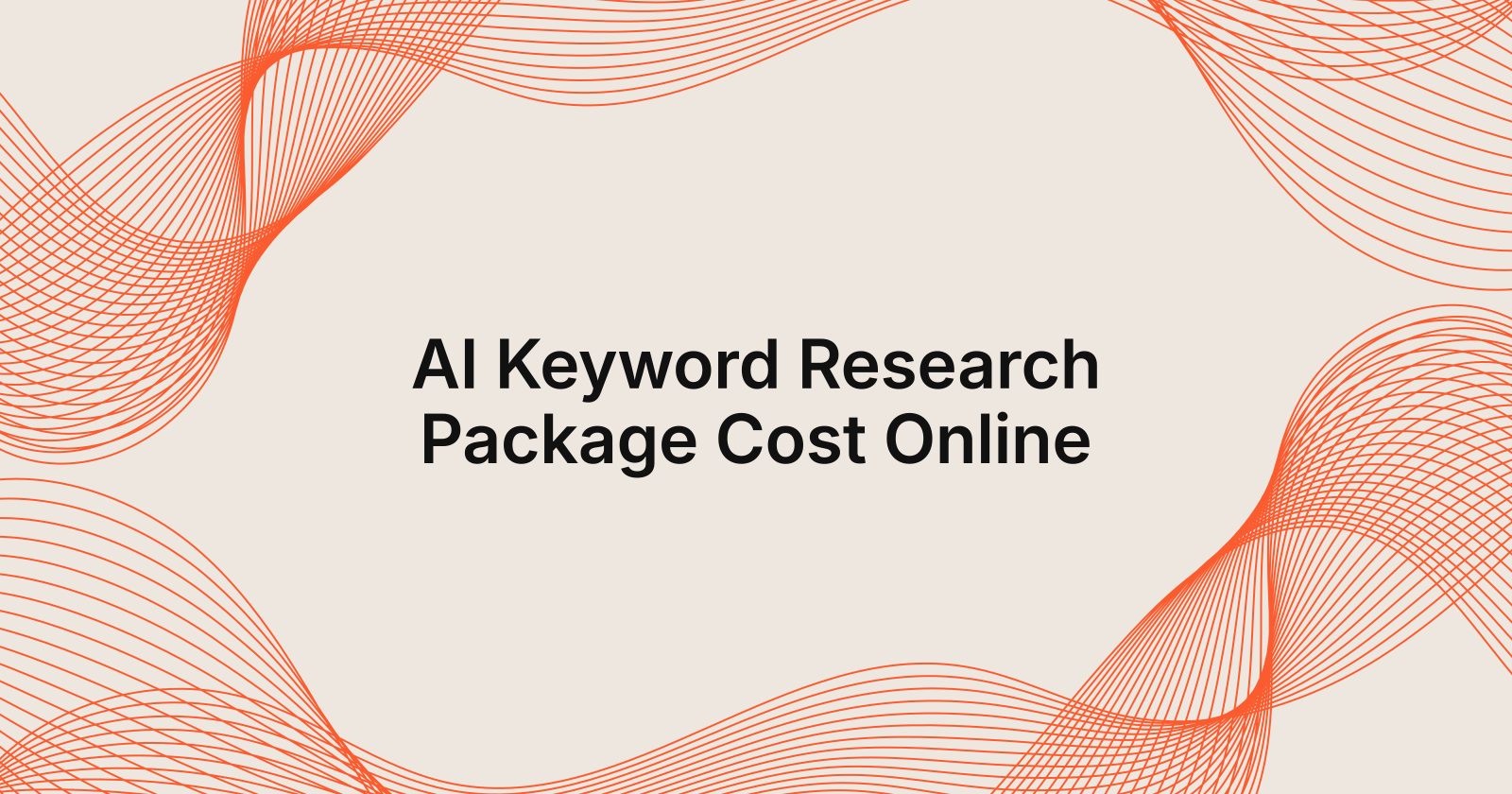 AI Keyword Research Package Cost Online, AI Keyword Research service package cost Online