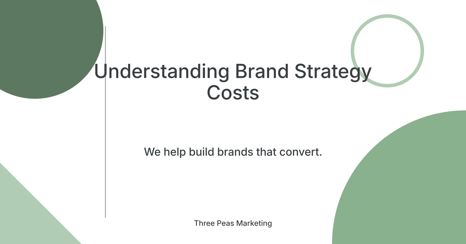 Understanding Brand Strategy Costs, how much does a brand strategy cost?