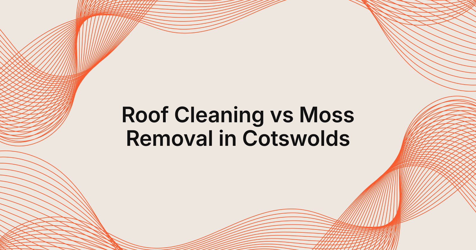 Roof Cleaning vs Moss Removal in Cotswolds