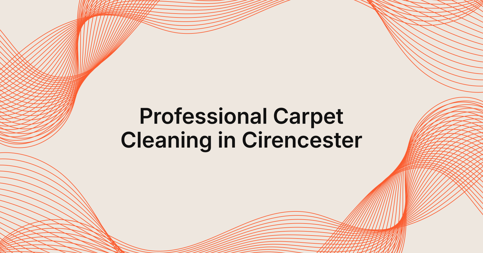 Professional Carpet Cleaning in Cirencester